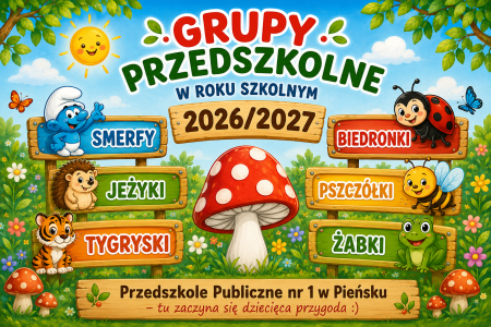 Grupy przedszkolne 2026/2027
